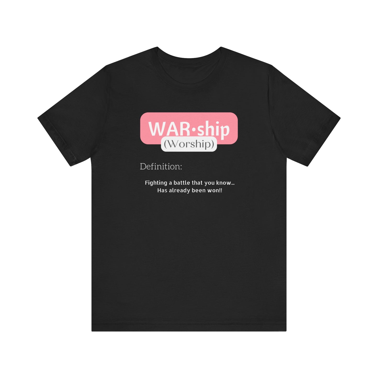 Pink Worship | Black T-shirt