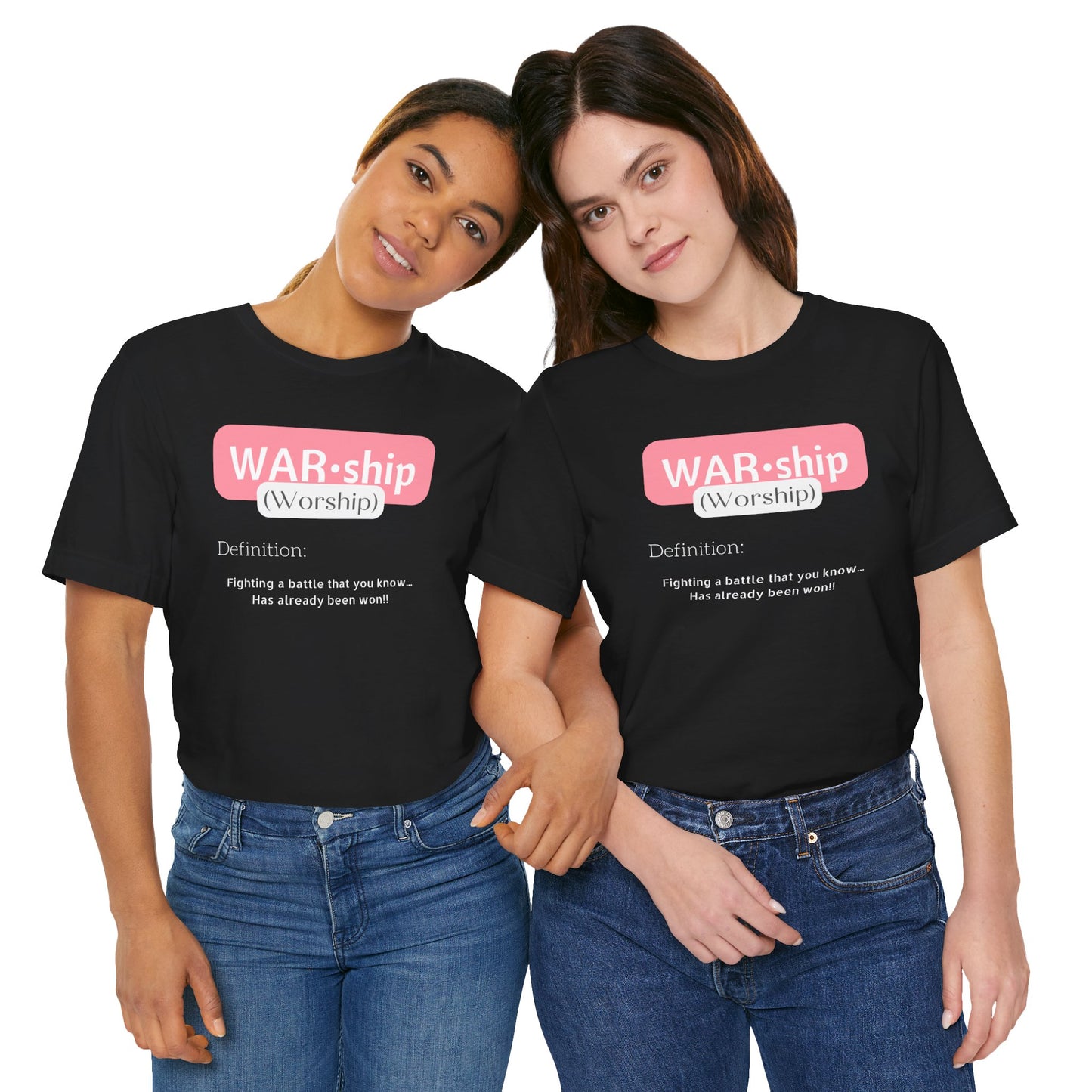 Pink Worship | Black T-shirt