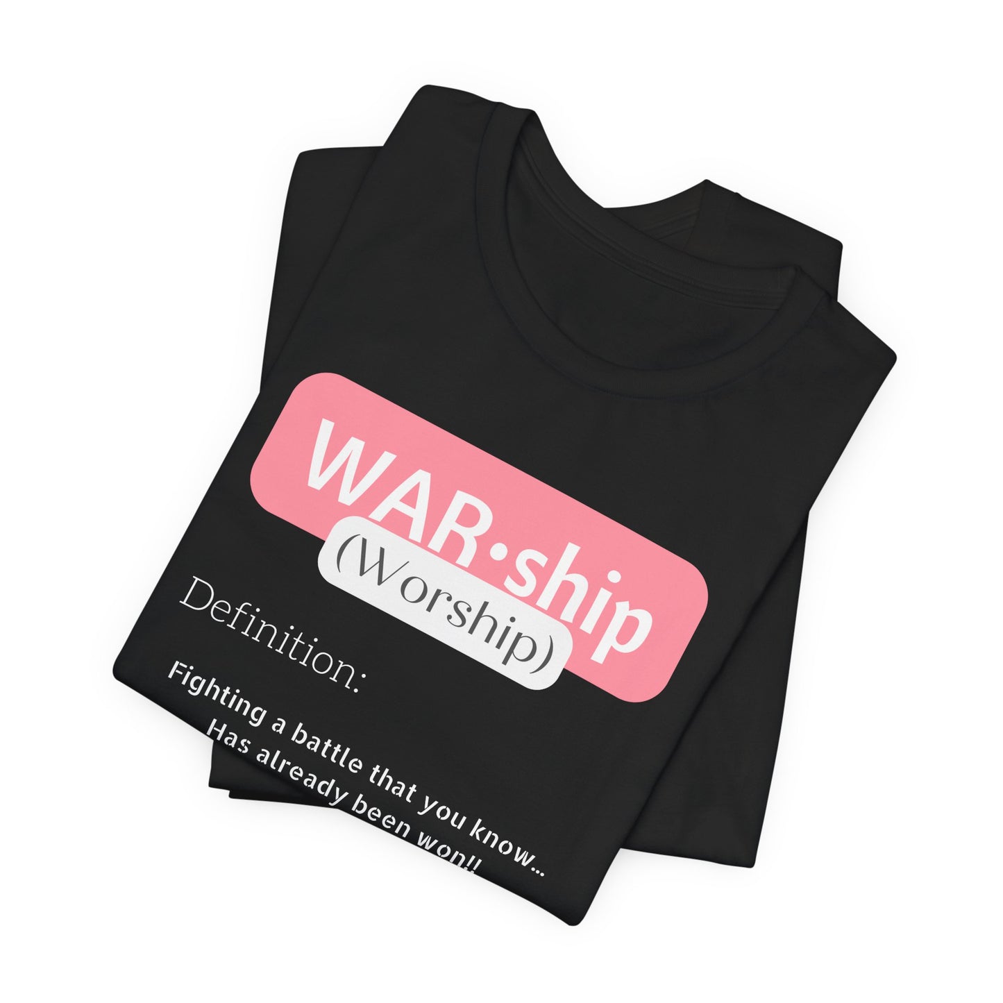 Pink Worship | Black T-shirt