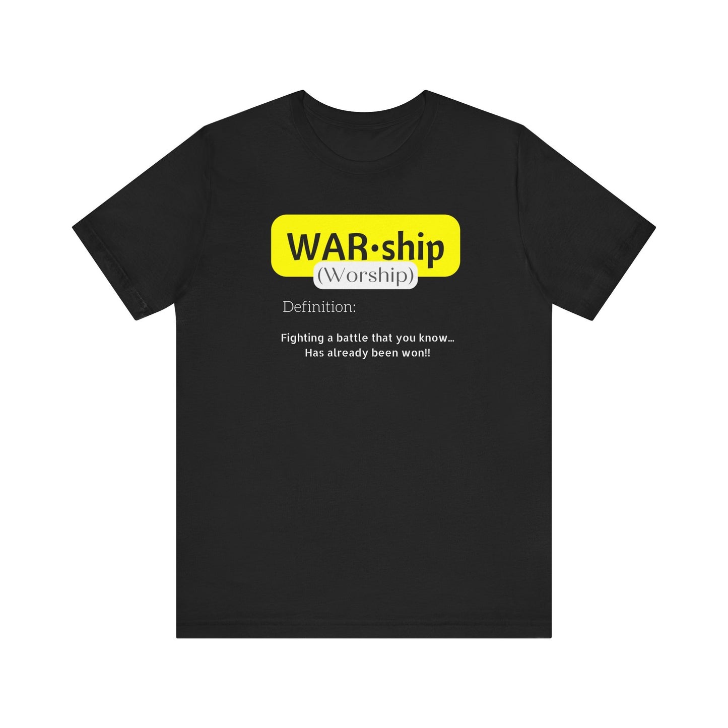 Yellow Worship | christian | white t-shirt