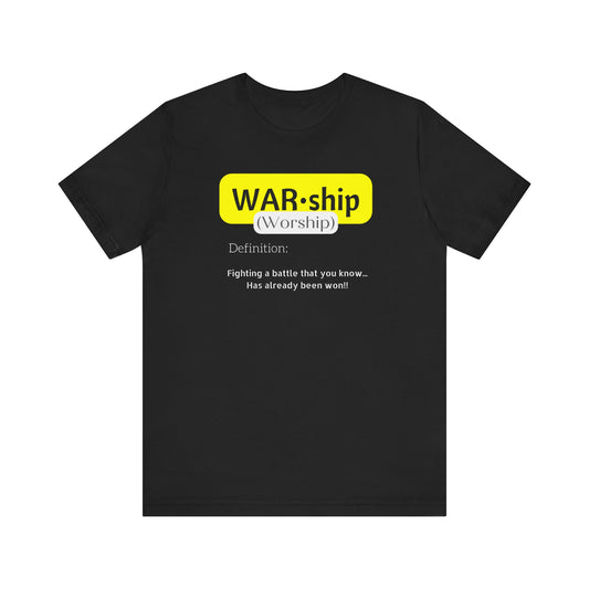 Yellow Worship | christian | white t-shirt