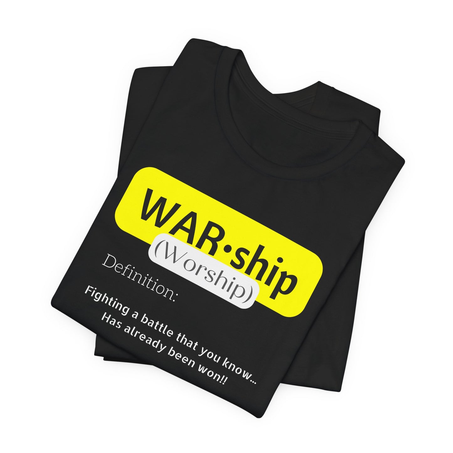 Yellow Worship | christian | white t-shirt